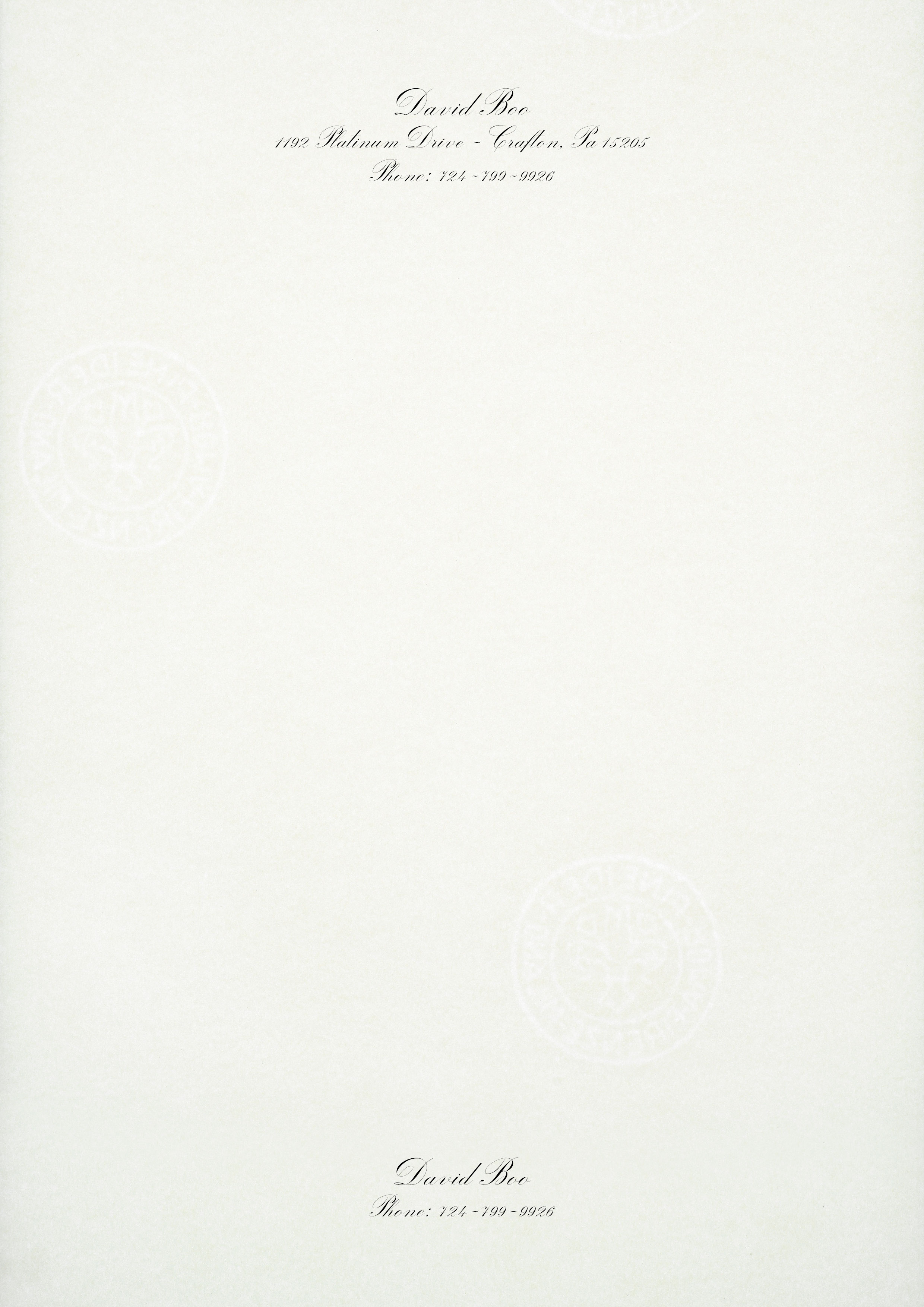 Carta da lettere Classic Boston